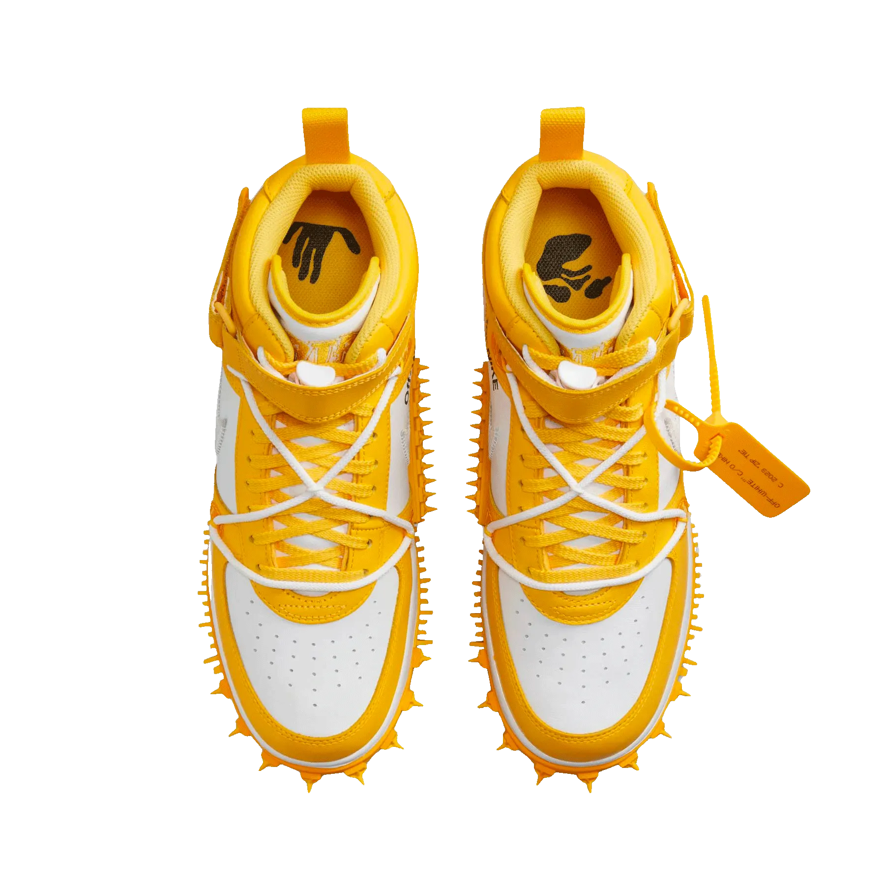 Off-White x Nike Air Force 1 Mid 'Varsity Maize' Nike Air Force 1 low-top sneakers