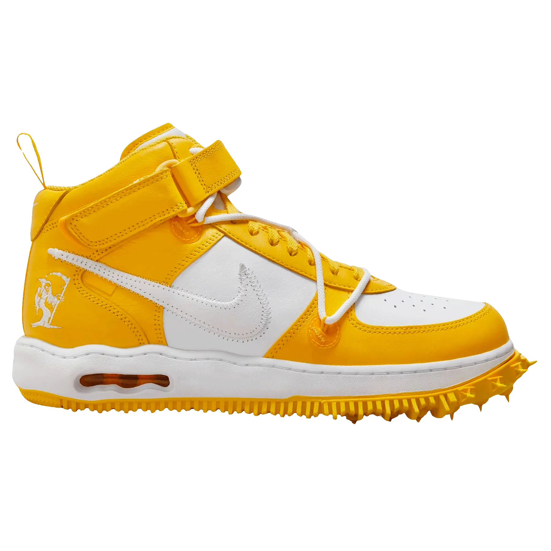 Off-White x Nike Air Force 1 Mid 'Varsity Maize' Nike Air Force 1 low-top sneakers