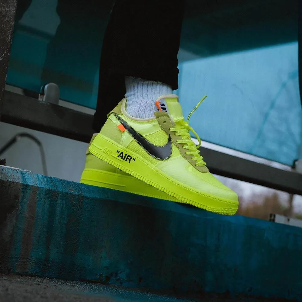 Off-White x Nike Air Force 1 Volt Nike Air Force 1 low-top sneakers