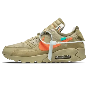 Off-White x Nike Air Max 90 Desert Ore Nike Air Max lifestyle sneakers with sport details