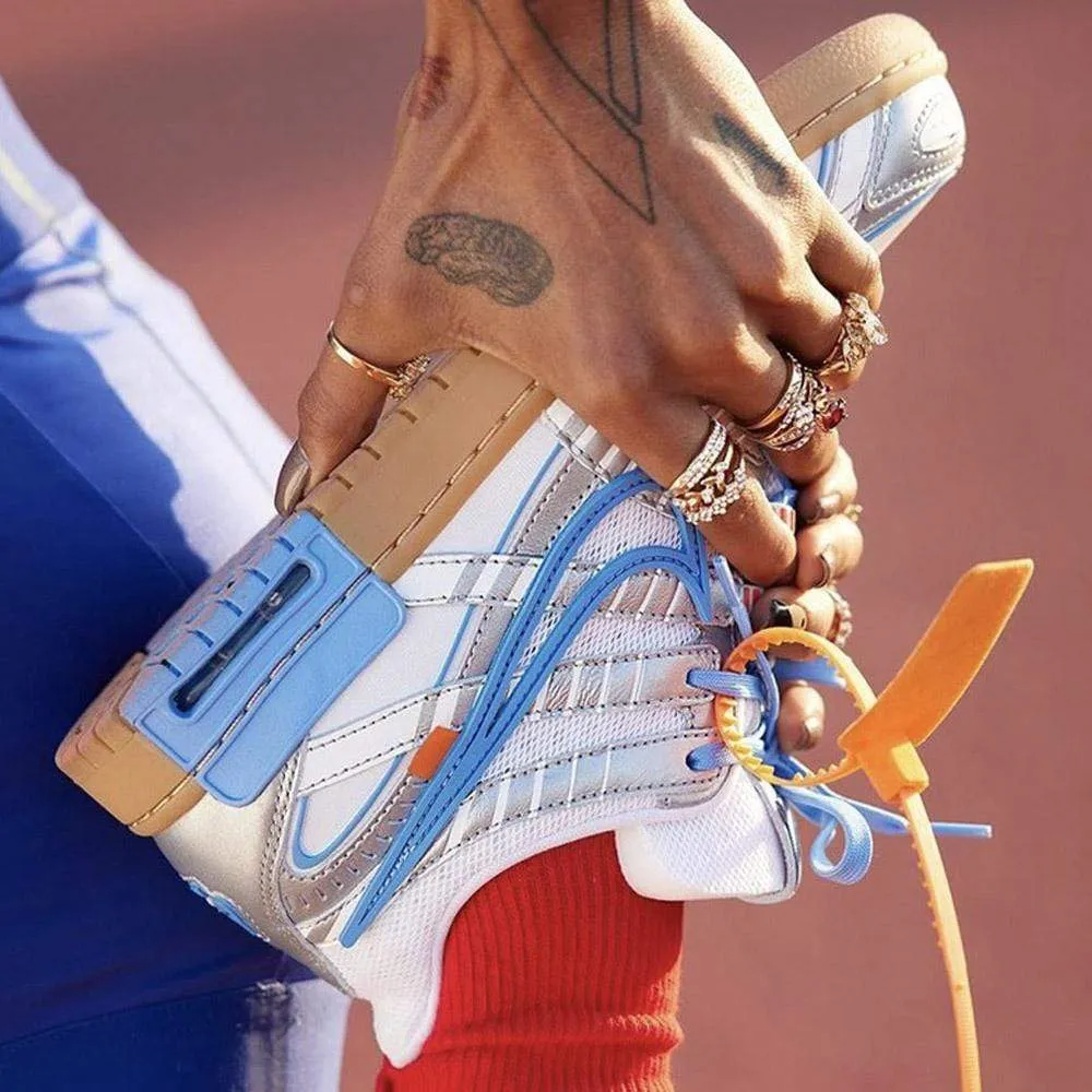 Off-White x Nike Air Rubber Dunk 'University Blue' Nike Dunk stylish shoes