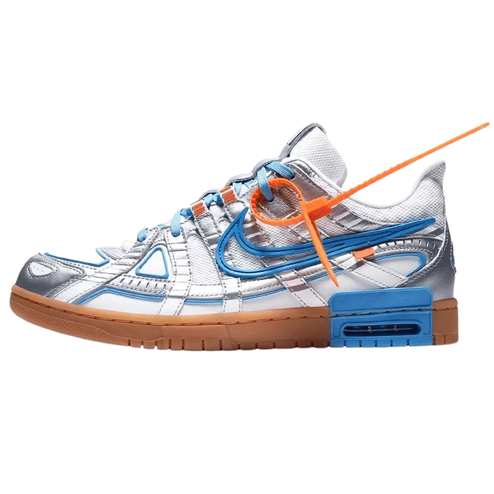 Off-White x Nike Air Rubber Dunk 'University Blue' Nike Dunk casual shoes with iconic low-top shape