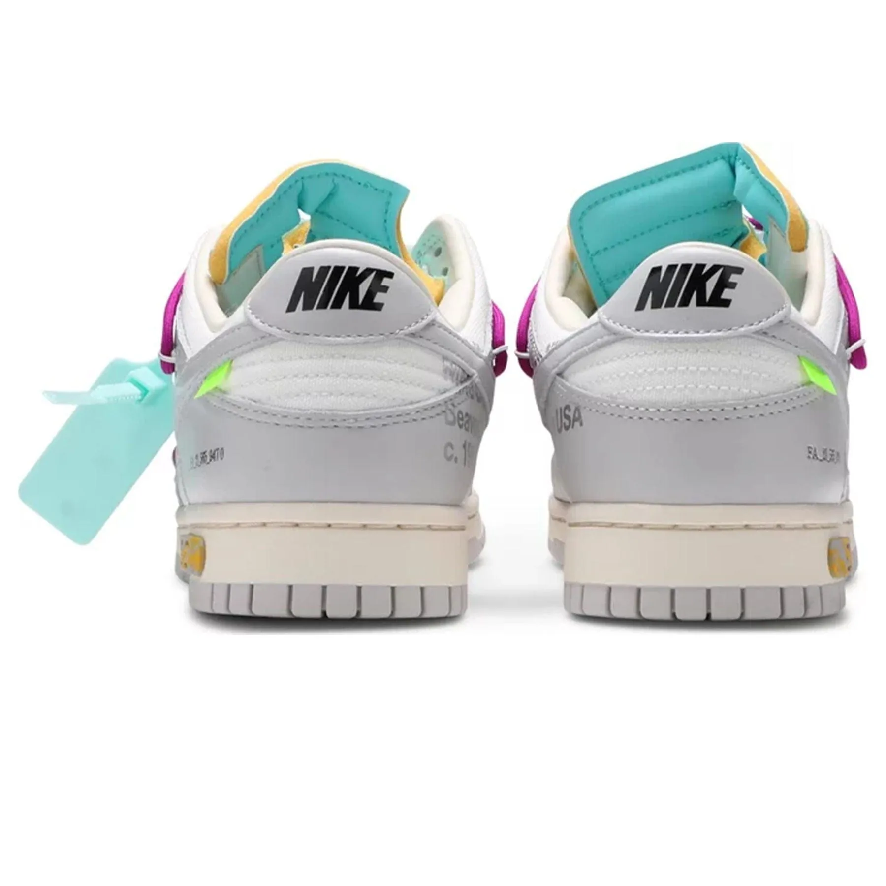 Off-White x Nike Dunk Low 'Lot 21 of 50' Nike Dunk stylish shoes