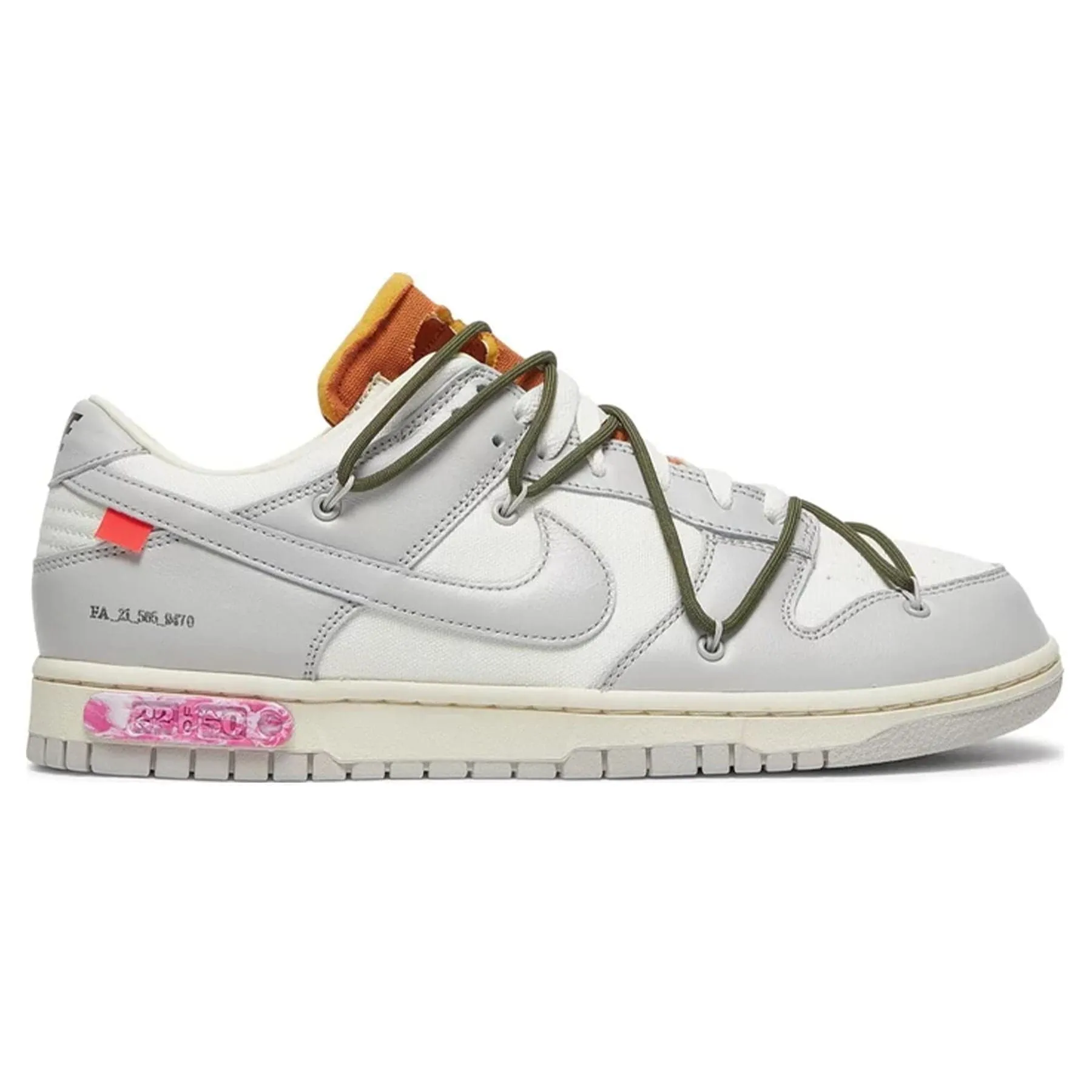 Off-White x Nike Dunk Low 'Lot 22 of 50' Nike Dunk stylish shoes