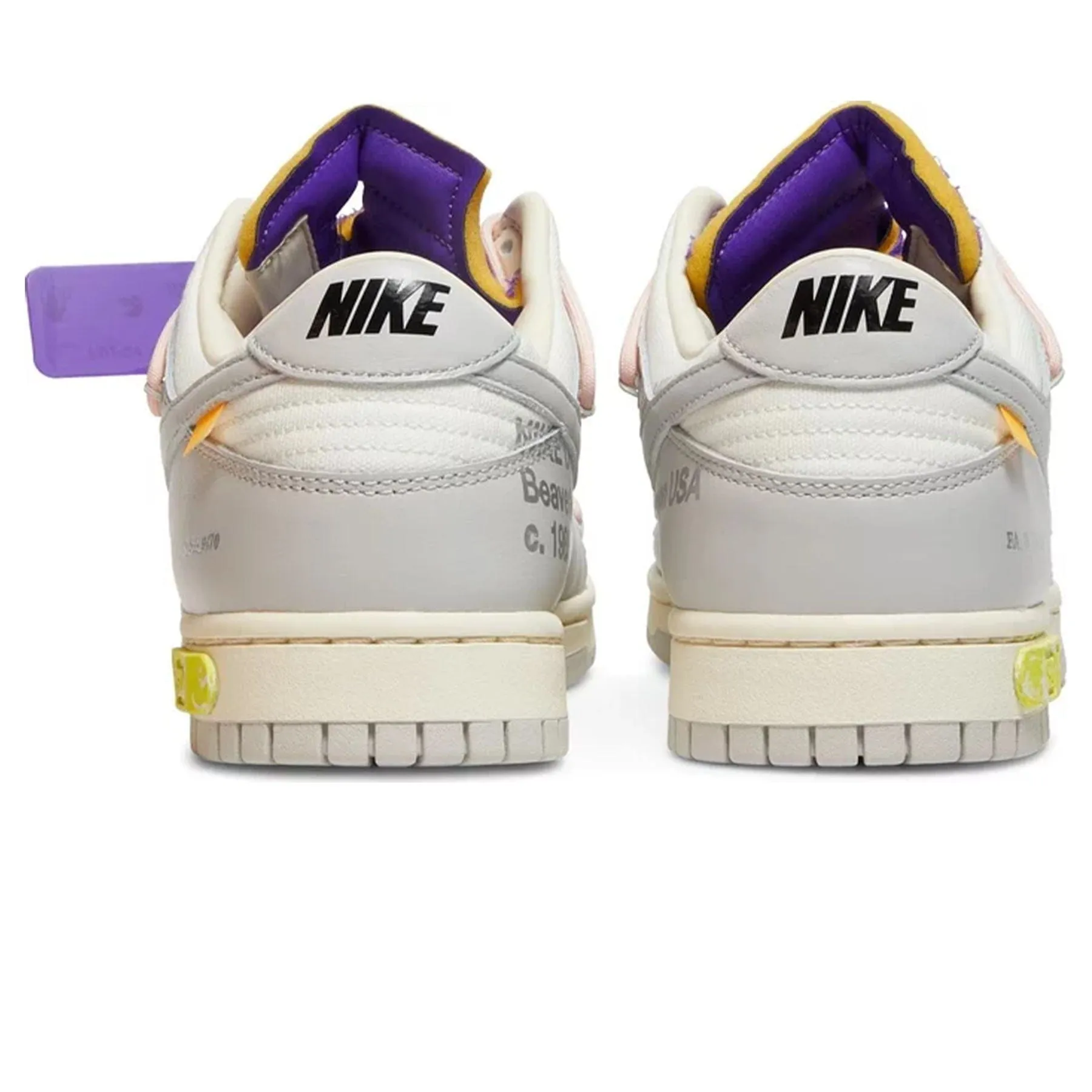 Off-White x Nike Dunk Low 'Lot 24 of 50' Nike Dunk stylish shoes