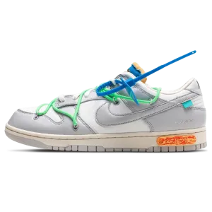 Off-White x Nike Dunk Low 'Lot 26 of 50' Nike Dunk casual shoes with iconic low-top shape