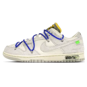 Off-White x Nike Dunk Low 'Lot 32 of 50' Nike Dunk casual shoes with iconic low-top shape
