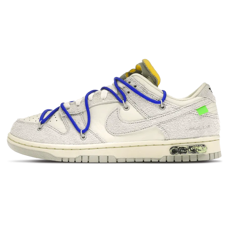 Off-White x Nike Dunk Low 'Lot 32 of 50' Nike Dunk casual shoes with iconic low-top shape