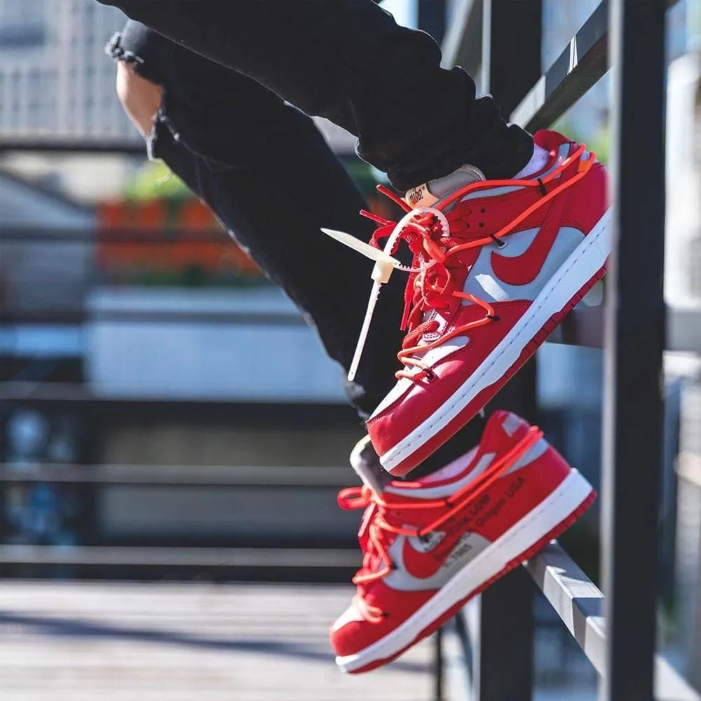 OFF-WHITE x Nike Dunk Low 'University Red' Nike Dunk stylish shoes