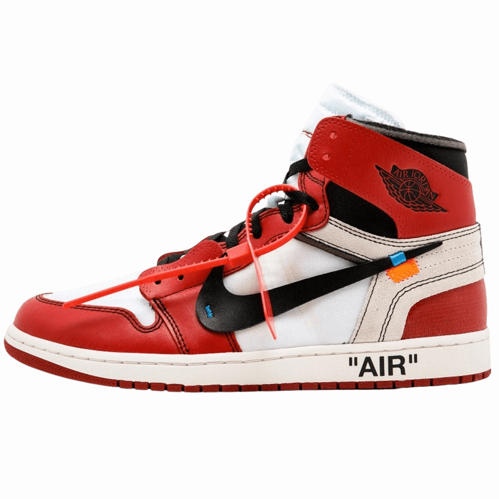 Off-White x Air Jordan 1 Chicago Air Jordan 1 High classic sneakers with premium finish