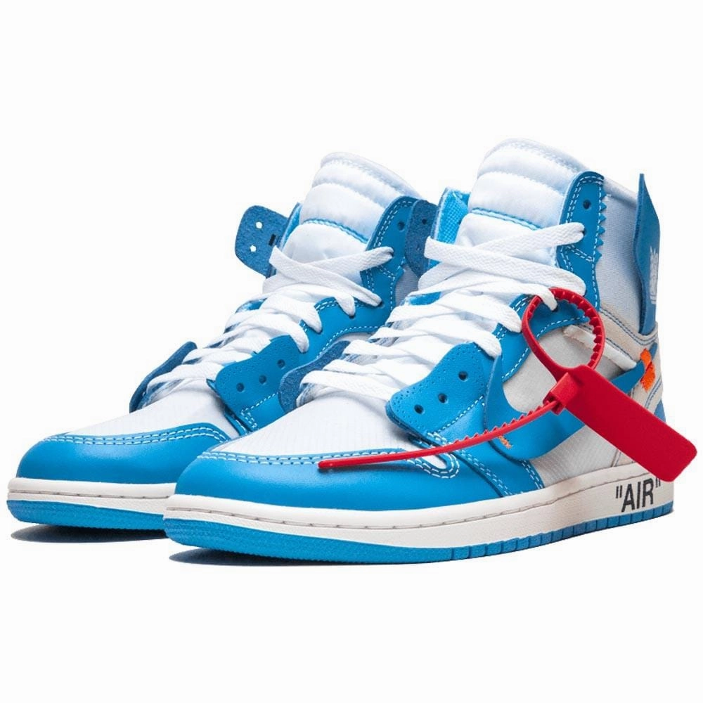 Off-White x Air Jordan 1 NRG UNC The Ten Air Jordan 1 vintage style sneakers