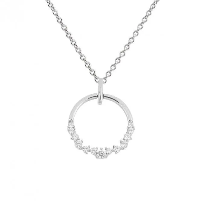 Open Circle Zirconia Pendant P5112 Diamonfire Jewellery