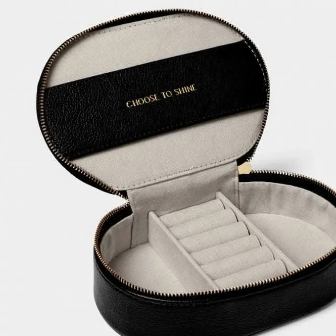 Oval Black Jewellery Box KLB3359 Katie Loxton Jewelry And Accessories