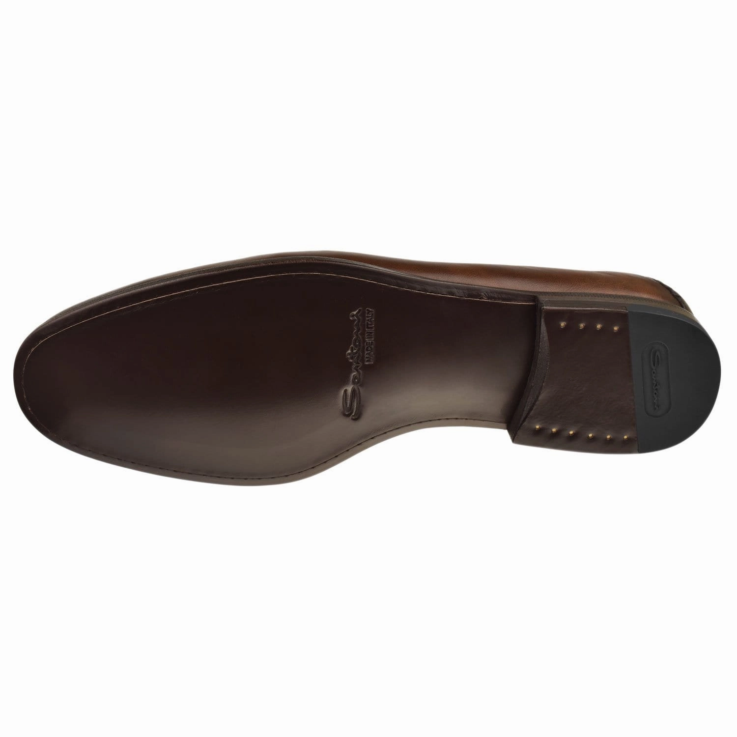 Paine Plain Strap Loafer Santoni handcrafted leather footwear