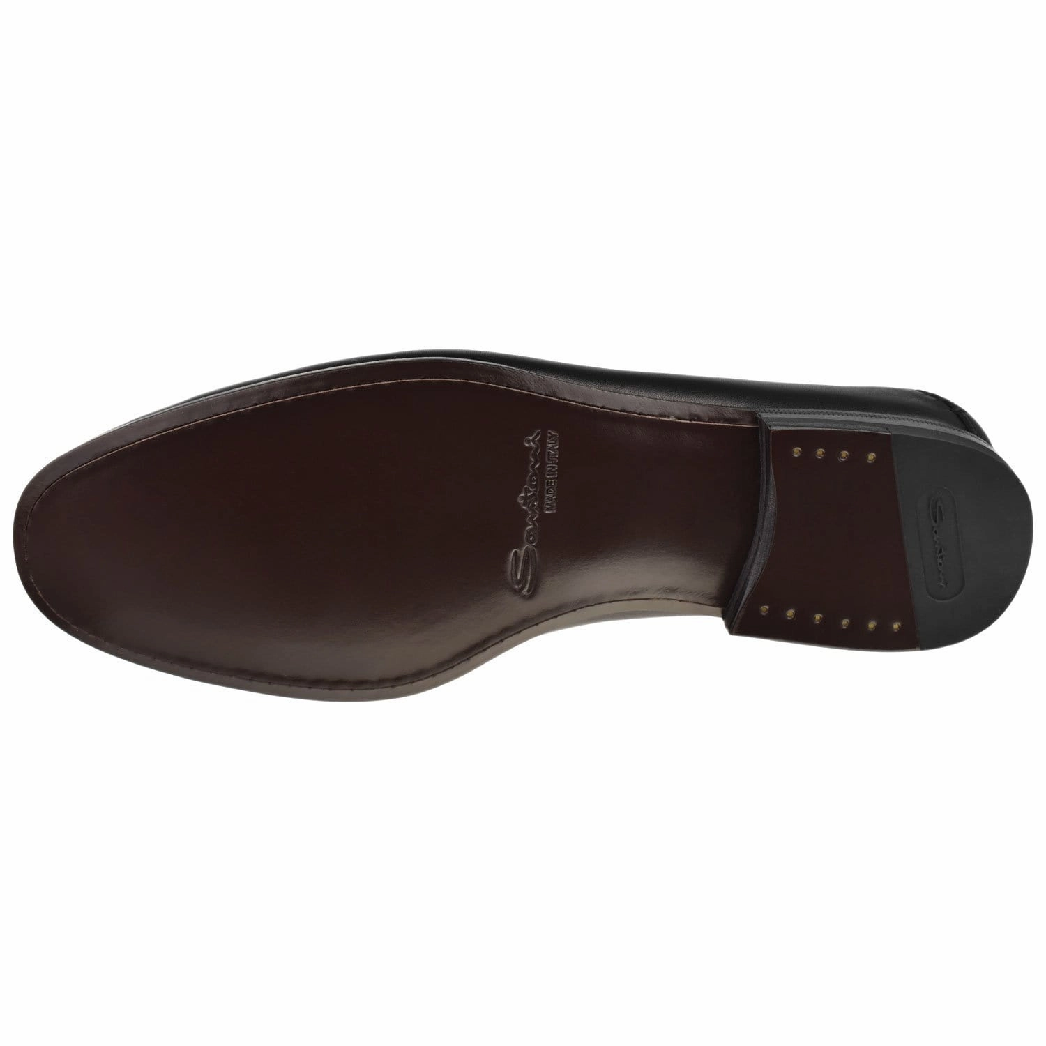Paine Strap Loafer Santoni handcrafted leather footwear
