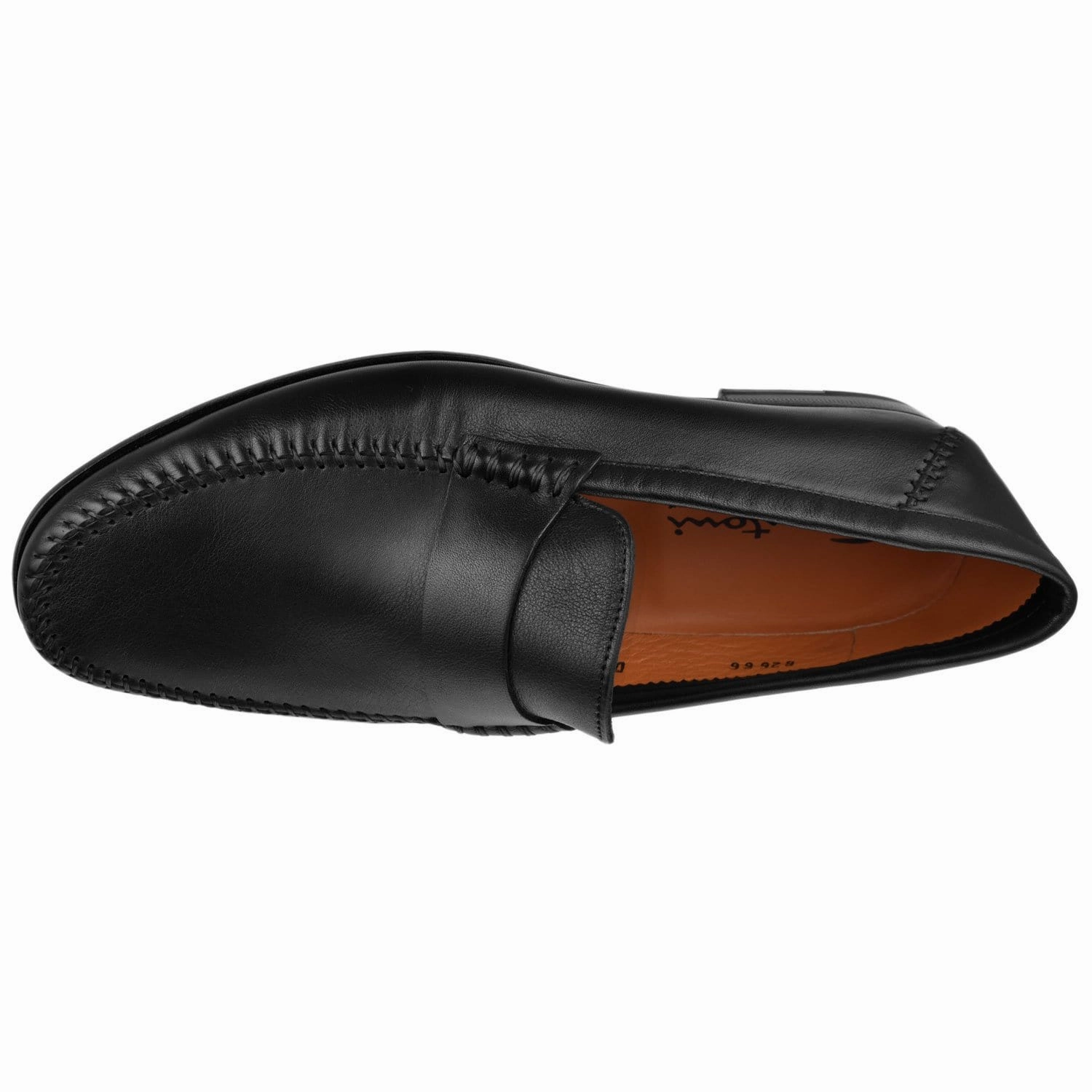 Paine Strap Loafer Santoni handcrafted leather footwear