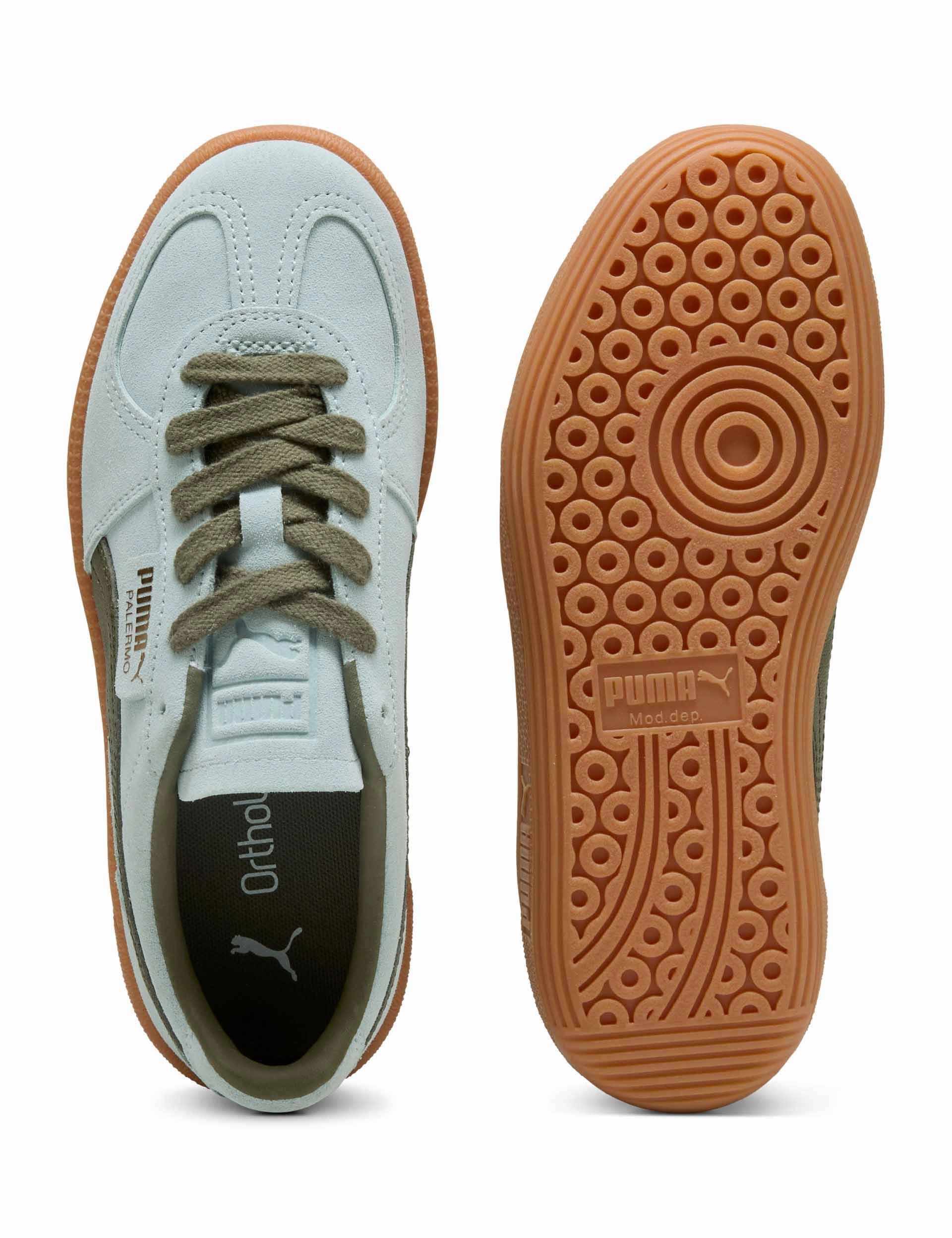 Palermo Sneakers - Peaceful Blue/Loden Green Puma women's stylish sport footwear