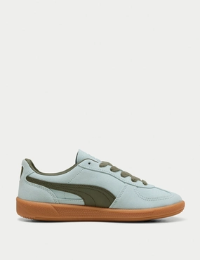 Palermo Sneakers - Peaceful Blue/Loden Green Puma womens athletic shoes with modern design