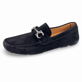 Parigi Eco Suede Driver Salvatore Ferragamo luxury leather loafers