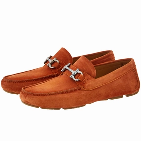 Parigi Suede Driver Salvatore Ferragamo luxury leather loafers