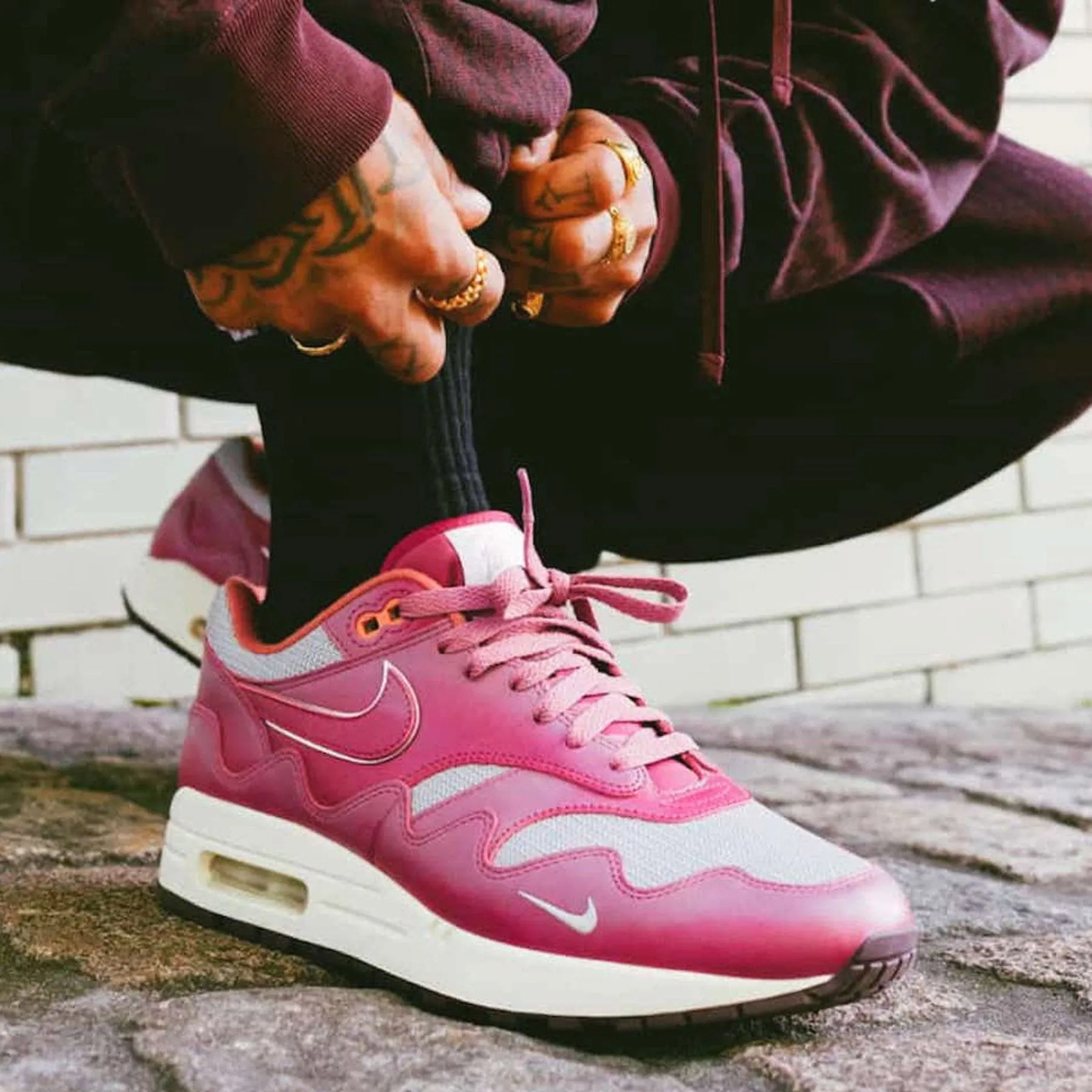 Patta x Nike Air Max 1 'Rush Maroon' Nike Max Plus series