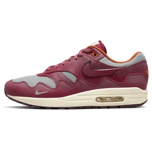 Patta x Nike Air Max 1 'Rush Maroon' nike air max 1 comfortable casual shoes