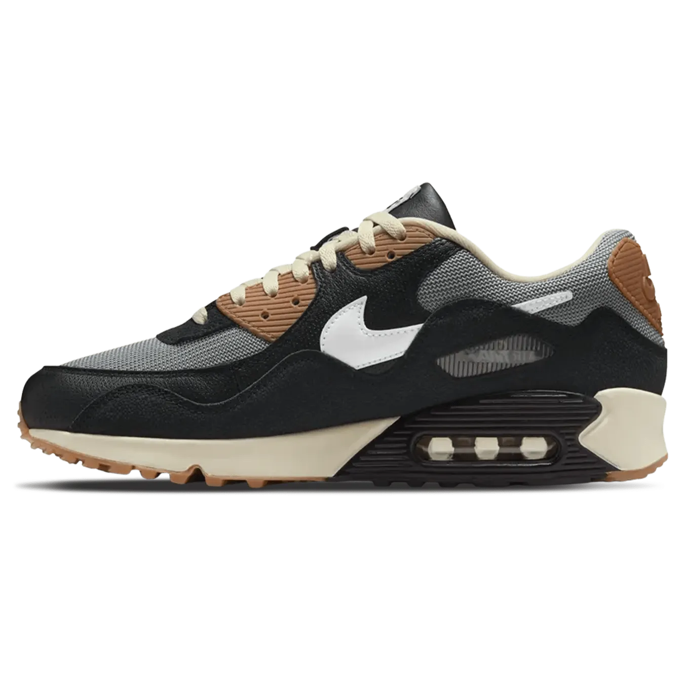 Patta x Nike Air Max 90 SP 'Black Particle Grey' Nike Air Max lifestyle sneakers with sport details