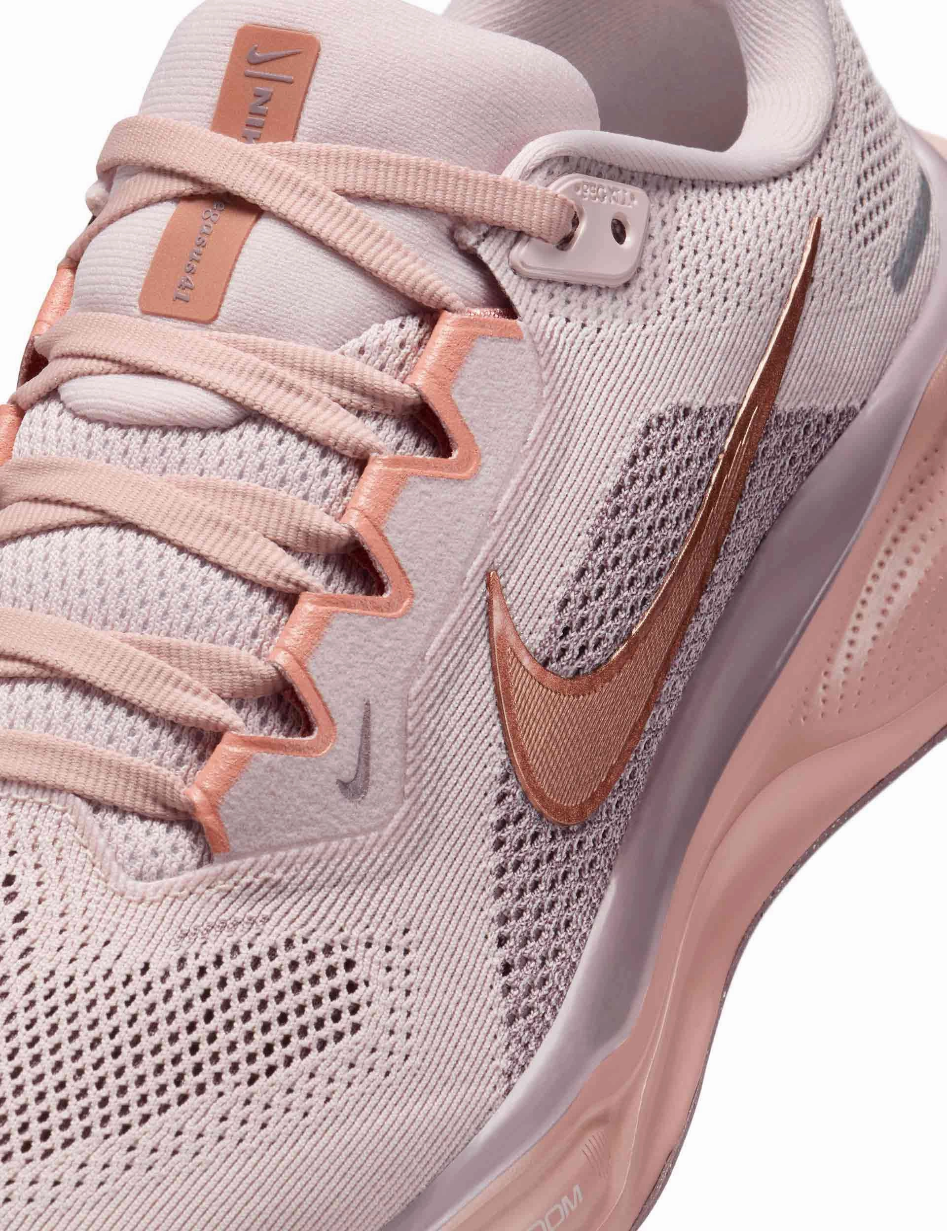 Pegasus 41 Shoes - Silt Red/Metallic Rose Gold/Particle Pink Nike women's stylish athletic footwear
