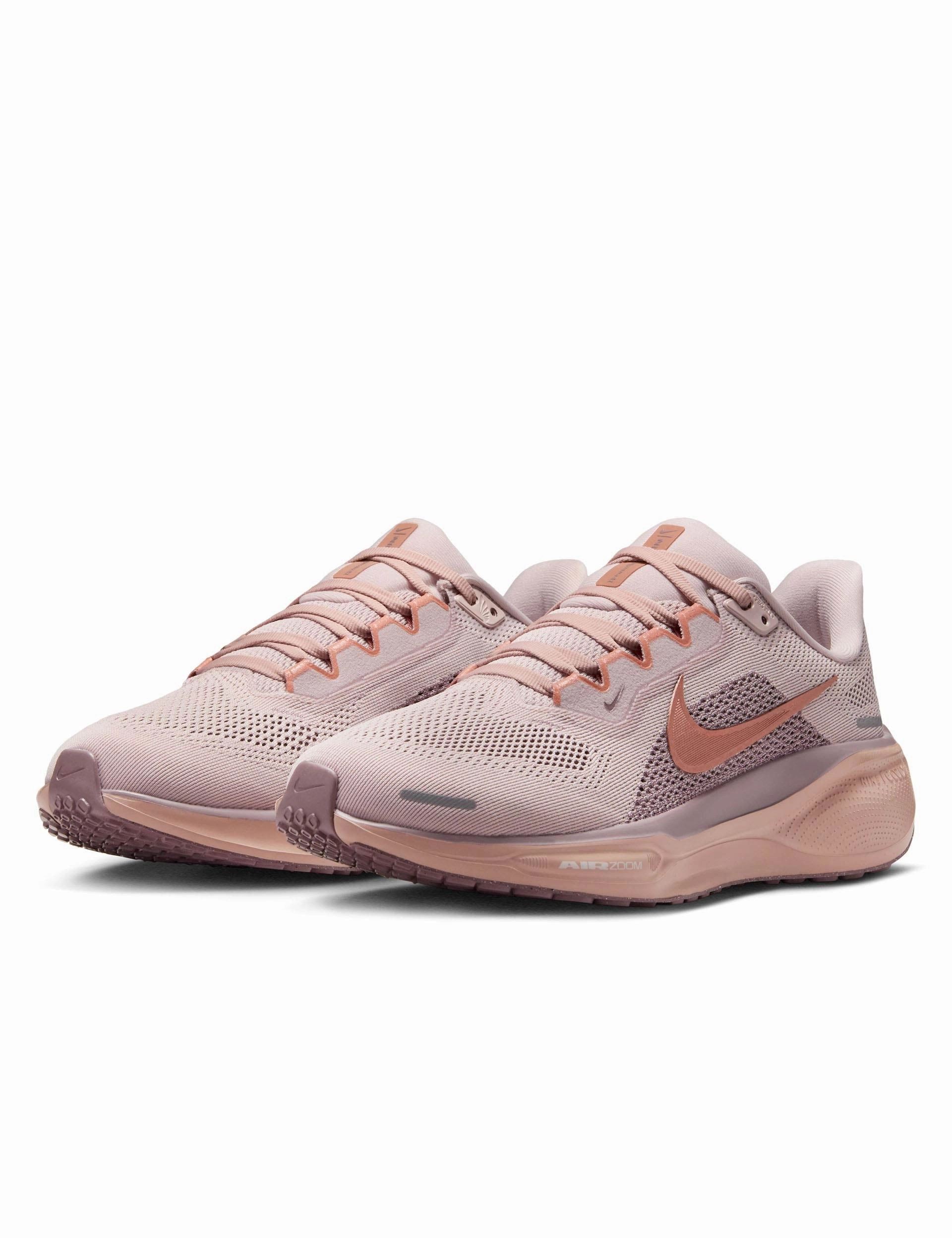 Pegasus 41 Shoes - Silt Red/Metallic Rose Gold/Particle Pink Nike women's stylish athletic footwear