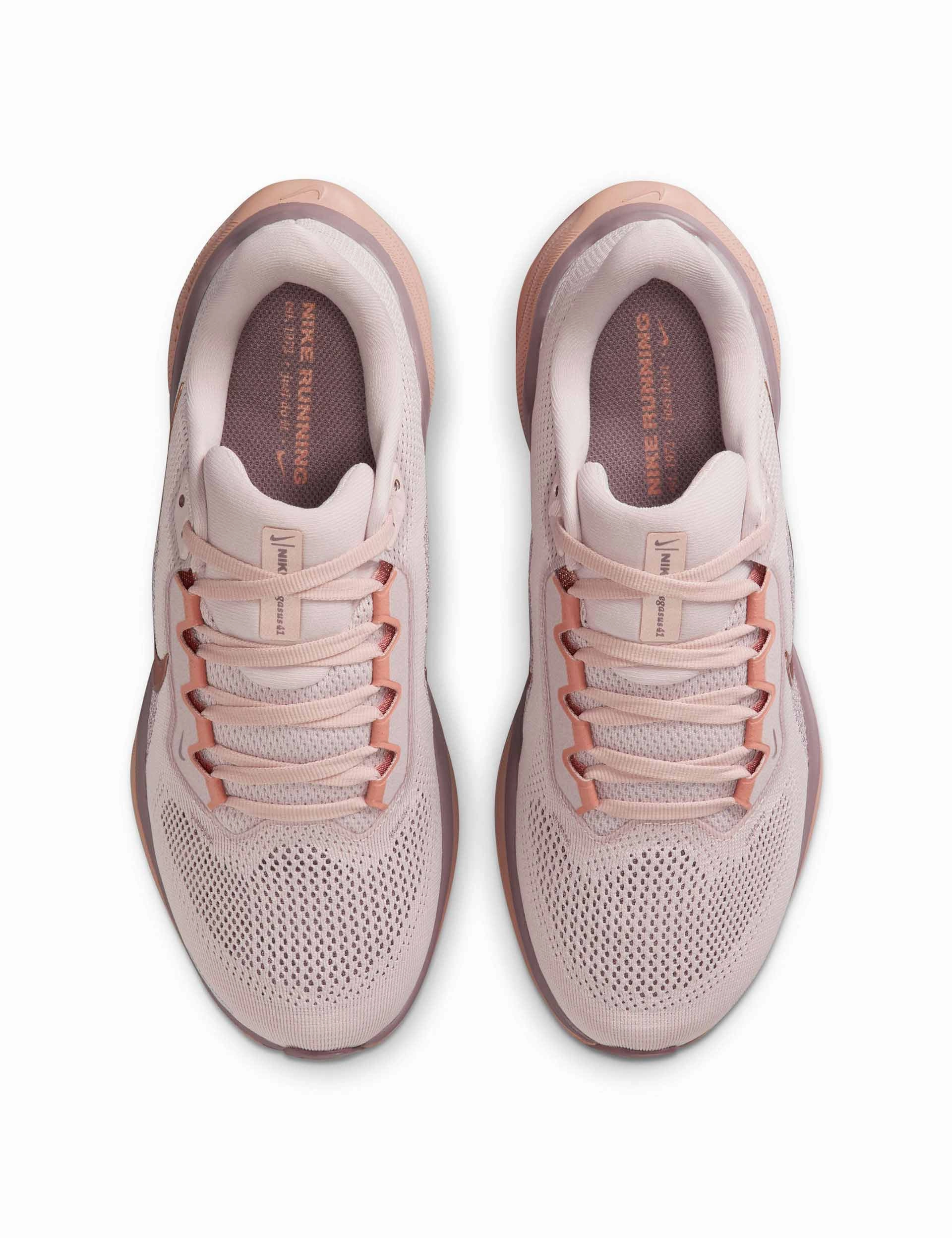 Pegasus 41 Shoes - Silt Red/Metallic Rose Gold/Particle Pink Nike women's stylish athletic footwear