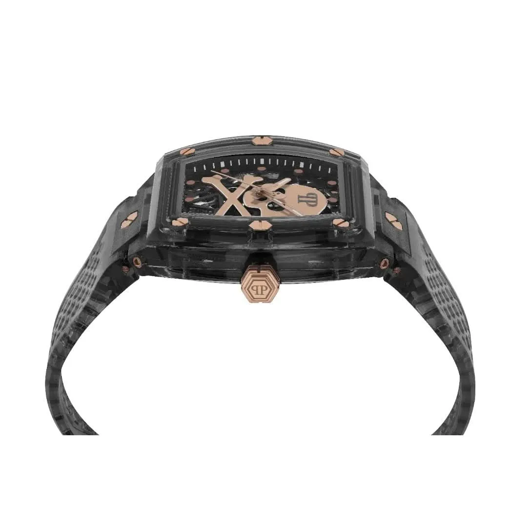 Philipp Plein Gents High-Conic The $Keleton Crystal Grey Watch PWPTA0424