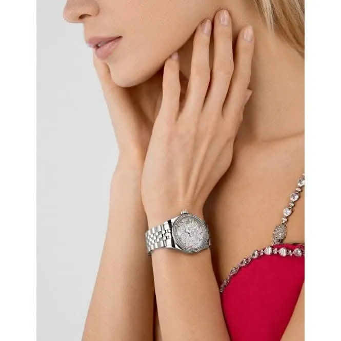 Philipp Plein Ladies Date Superlative Silver Watch PWYAA0723