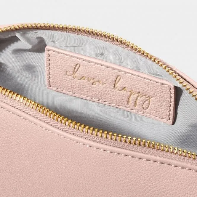 Pink Secret Message Make Up Bag 'Choose Happy' KLB3006 Katie Loxton Jewelry And Accessories
