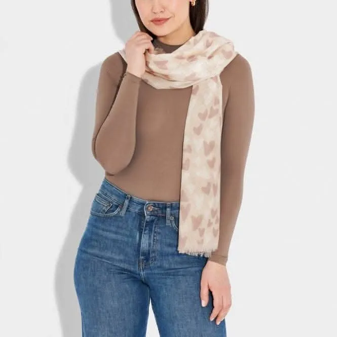 Pink Sentiment Scarf Heart KLS502 Katie Loxton Jewelry And Accessories