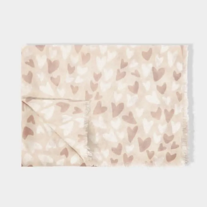 Pink Sentiment Scarf Heart KLS502 Katie Loxton Jewelry And Accessories