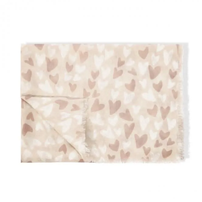Pink Sentiment Scarf Heart KLS502 Katie Loxton Jewelry And Accessories