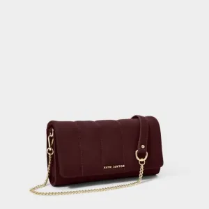 Plum Kayla Quilted Crossbody KLB2305 Katie Loxton Jewelry And Accessories