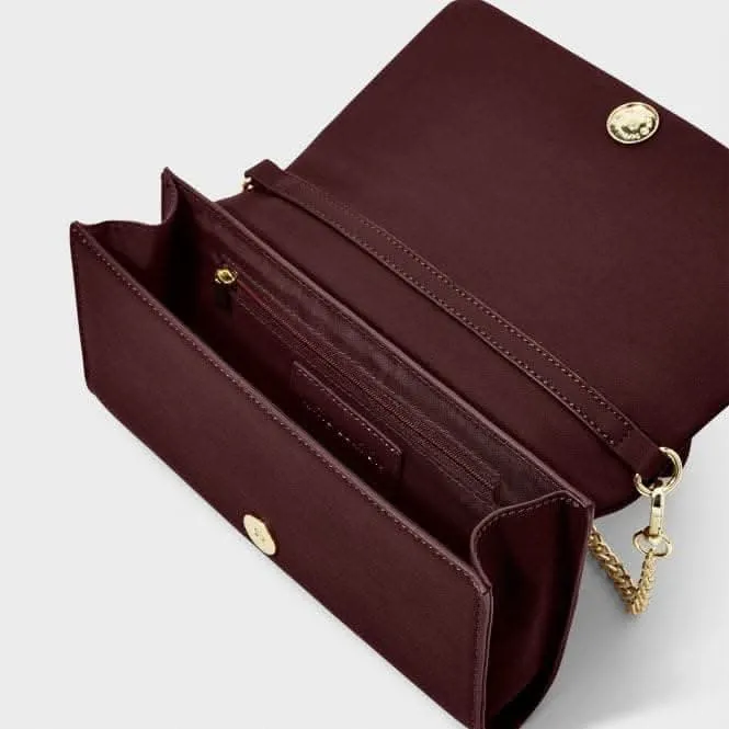 Plum Kayla Quilted Crossbody KLB2305 Katie Loxton Jewelry And Accessories