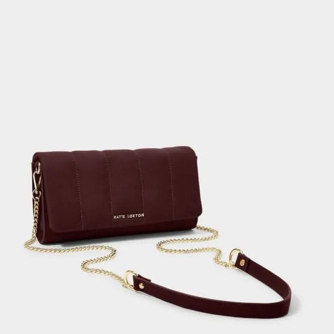Plum Kayla Quilted Crossbody KLB2305 Katie Loxton Jewelry And Accessories
