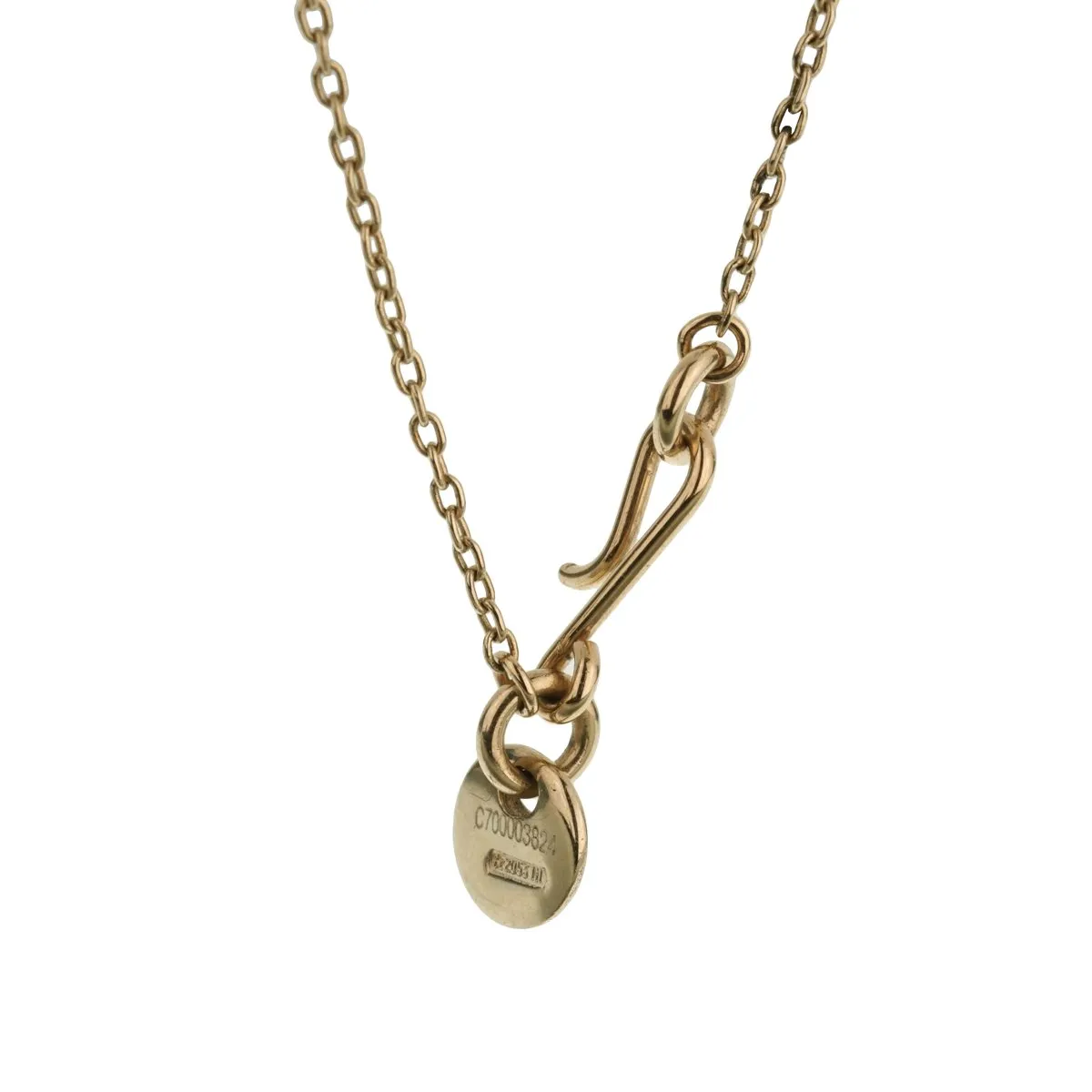 Pomellato Rose Cut Diamond Yellow Gold Necklace Pomellato Jewelry