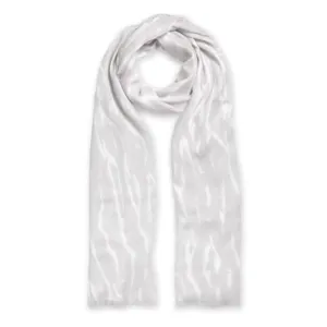 Printed Zebra Print Pale Grey Scarf KLS310 Katie Loxton Jewelry And Accessories