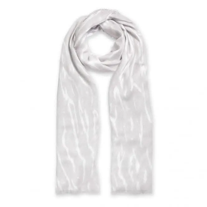 Printed Zebra Print Pale Grey Scarf KLS310 Katie Loxton Jewelry And Accessories