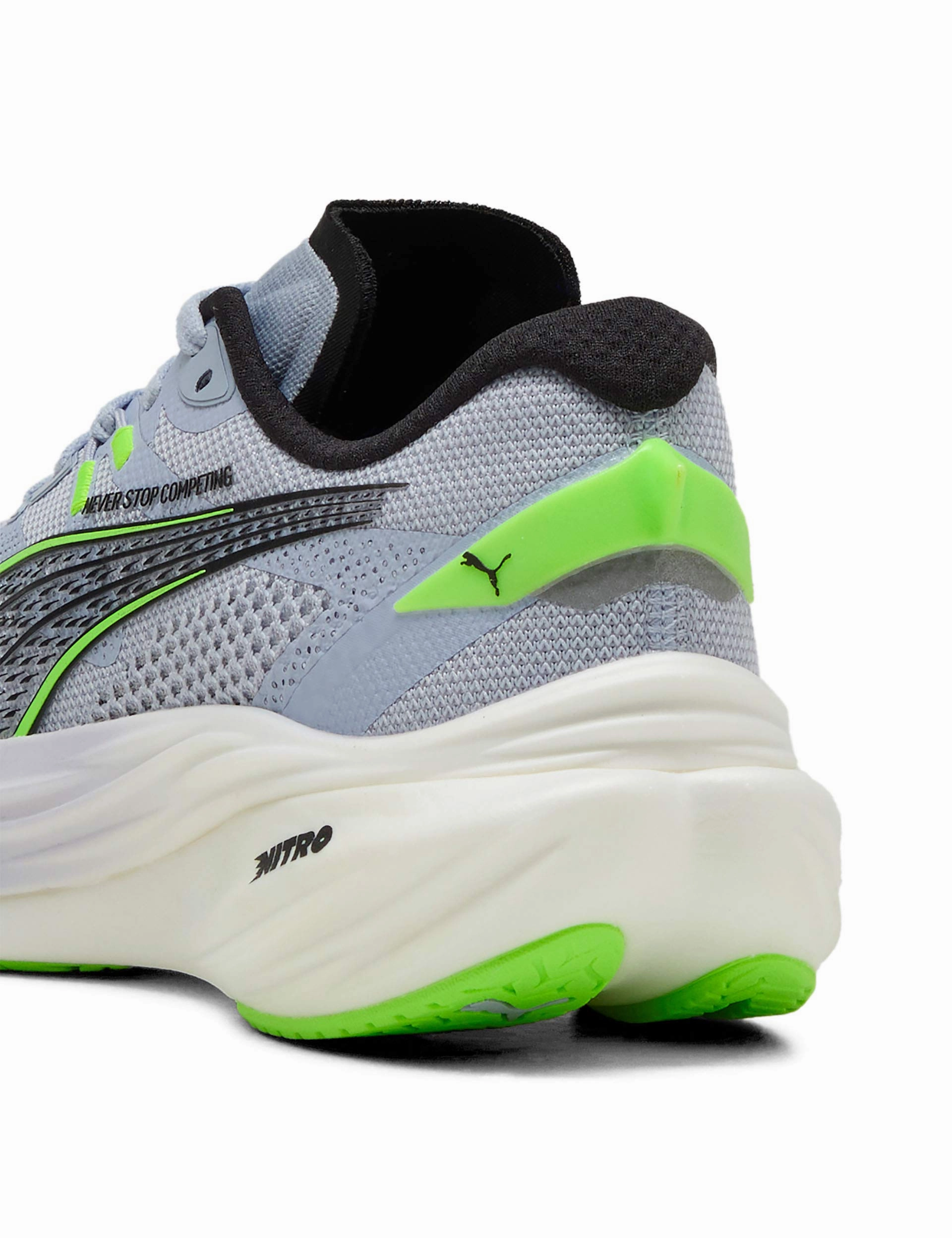 Puma x Hyrox Deviate NITRO 3 Running Shoes - Cool Weather/Green Glare Puma women's stylish sport footwear