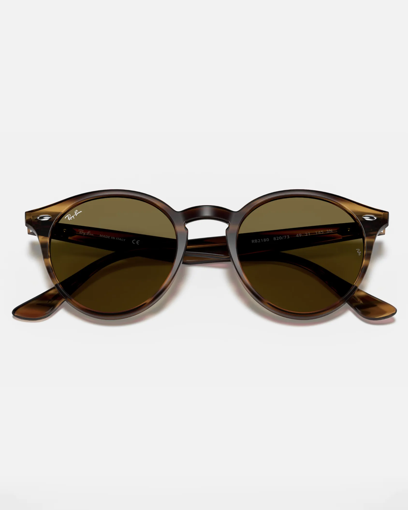 Ray-Ban Sunglasses RB2180 Sunglasses in Striped Red Havana
