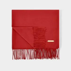 Red Blanket Scarf KLS464 Katie Loxton Jewelry And Accessories