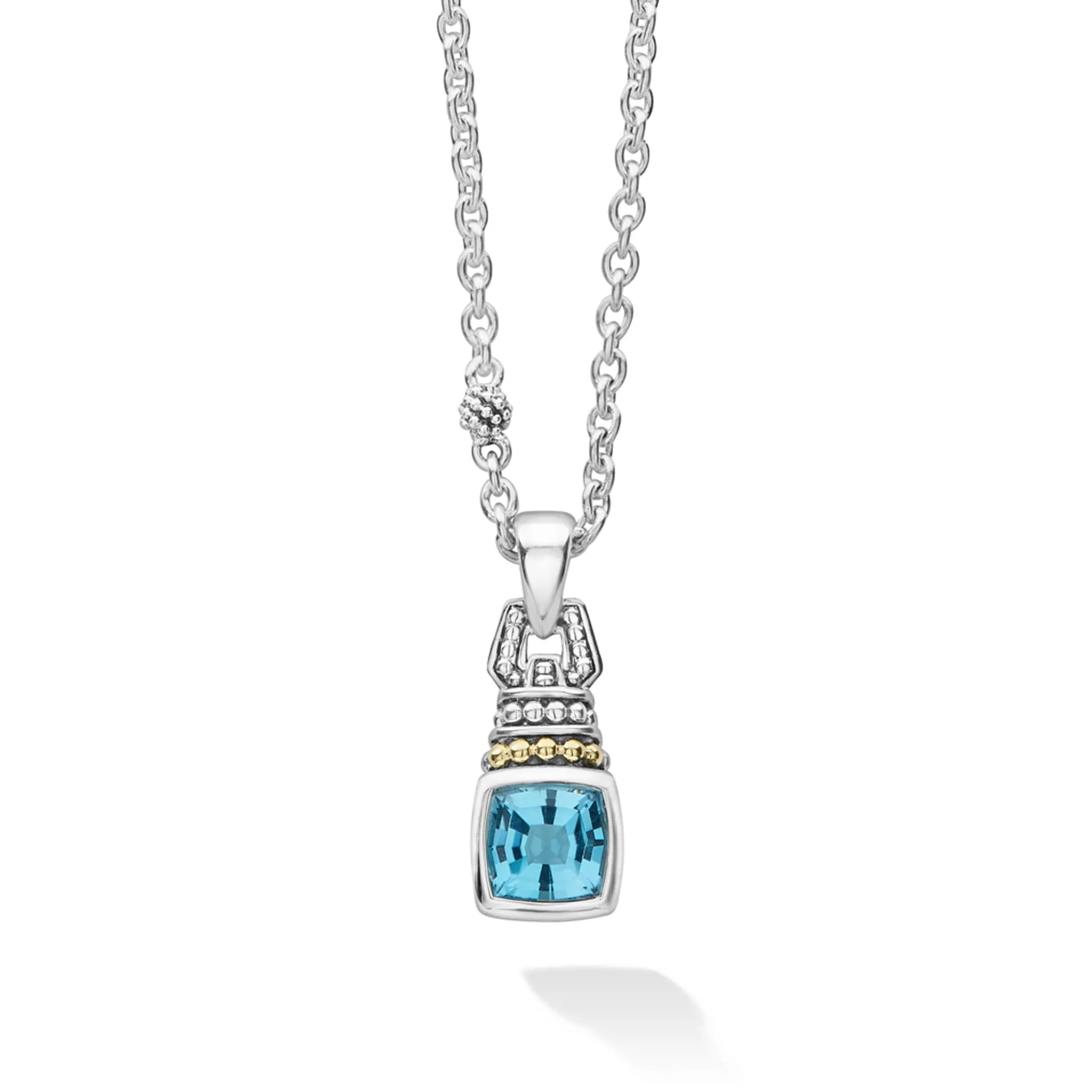 Rittenhouse Jewelry Rittenhouse Swiss Blue Topaz Pendant Necklace