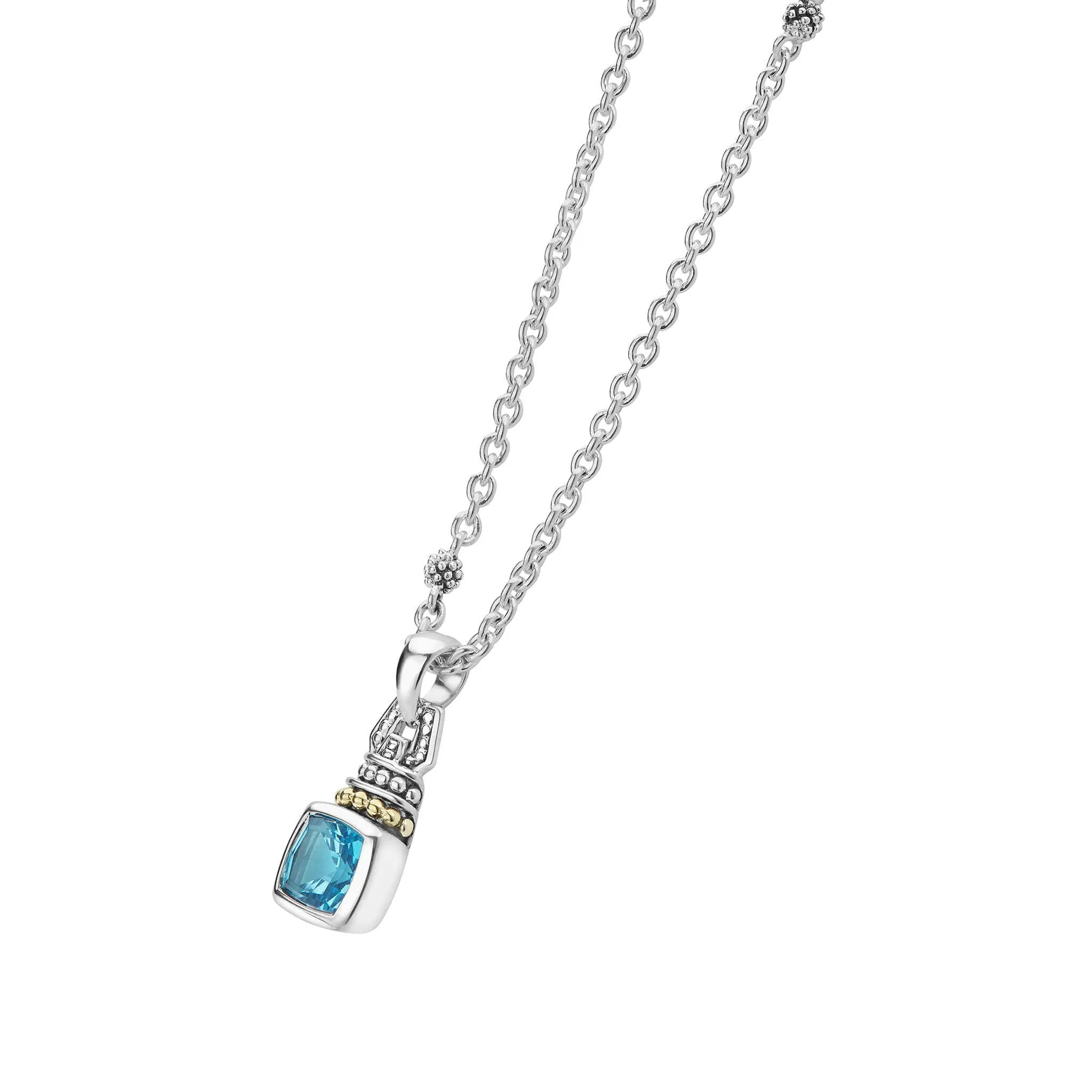 Rittenhouse Jewelry Rittenhouse Swiss Blue Topaz Pendant Necklace