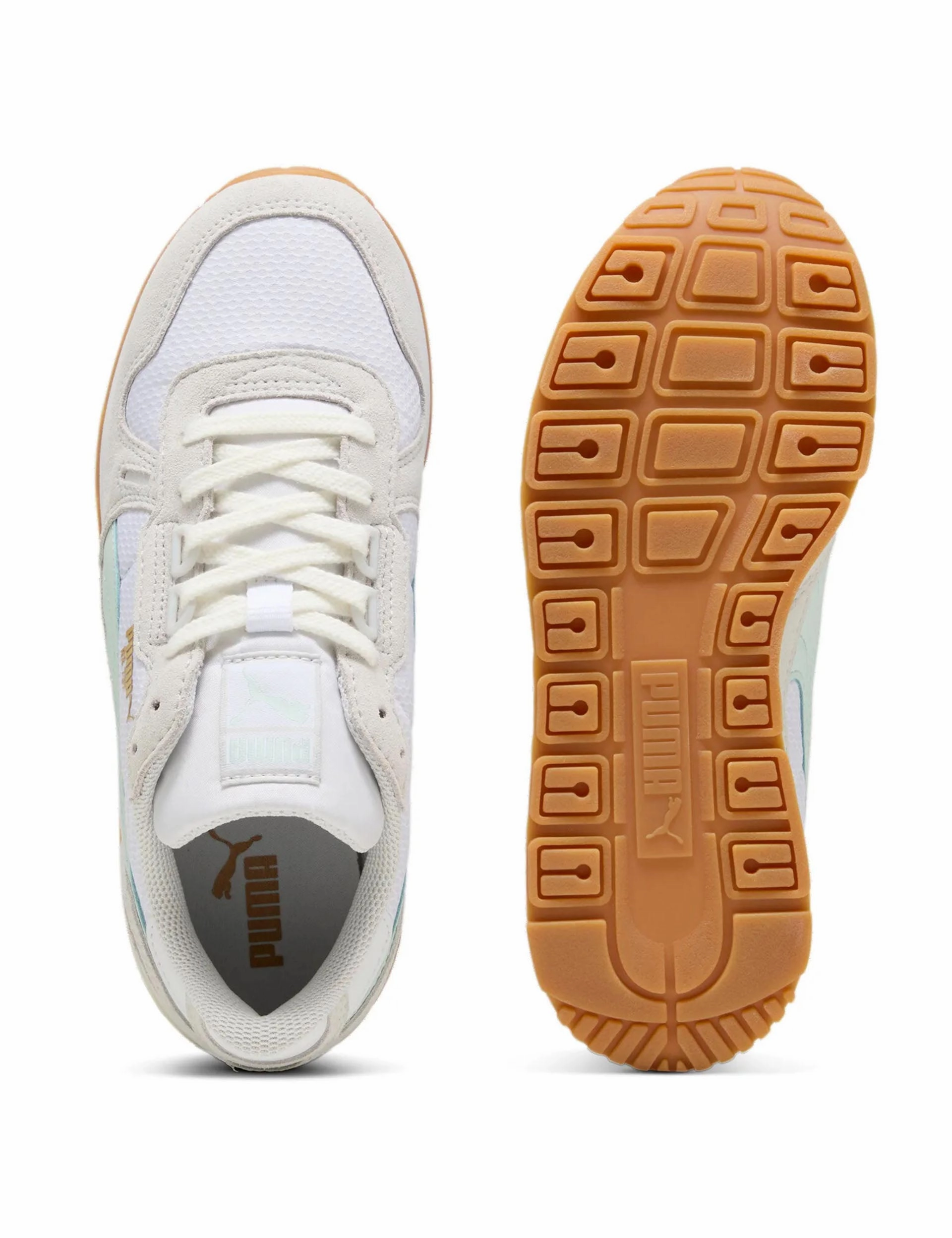 RX 737 Mesh Sneakers - White/Gum Puma women's stylish sport footwear