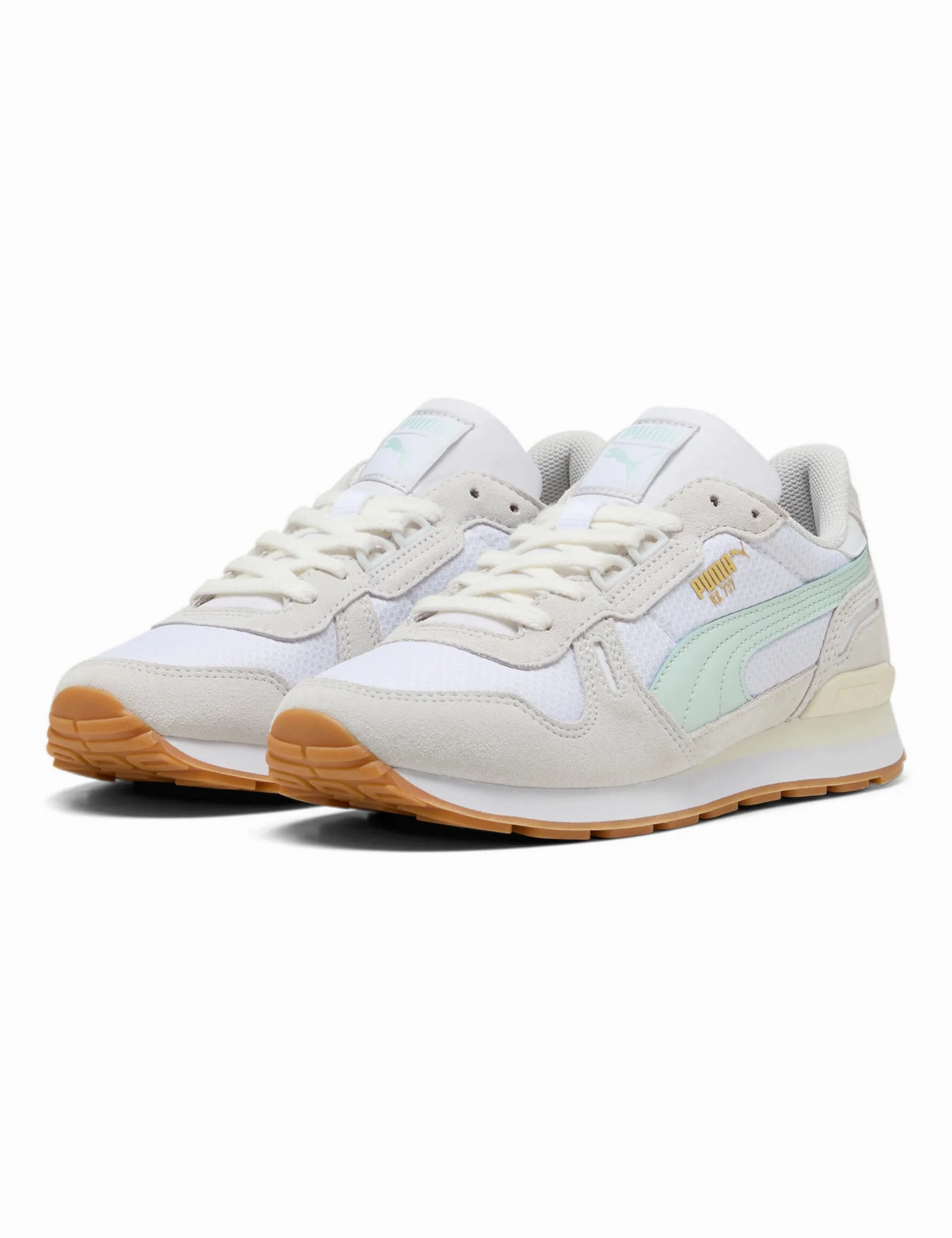 RX 737 Mesh Sneakers - White/Gum Puma women's stylish sport footwear