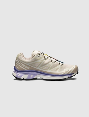 SALOMON XT-6 "ALMOND MILK/SILVER CLOUD/LIBERTY" salomon trail running shoes breathable